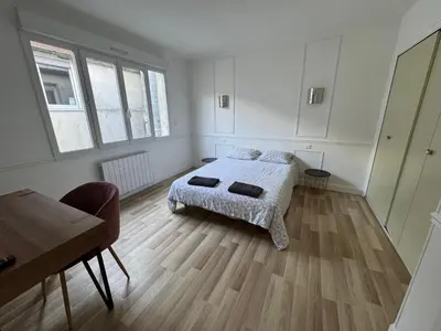 Un ou plusieurs lits dans un hébergement de l'établissement Bouchon