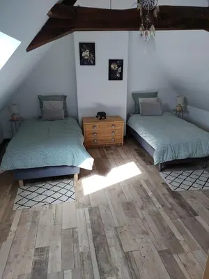 Un ou plusieurs lits dans un hébergement de l'établissement green house