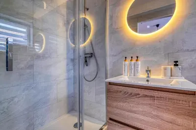 Salle de bains dans l'établissement L'appart