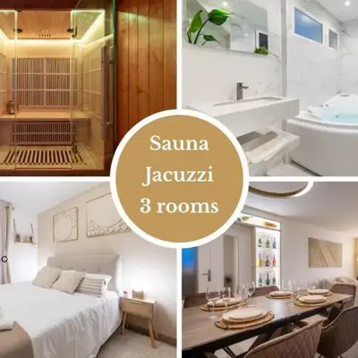 Luxurious 3 Bedrooms Sauna Jacuzzi
