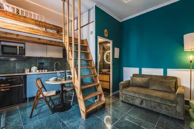 Cuisine ou kitchenette dans l'établissement Cocon d Orion