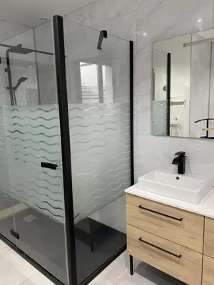 Salle de bains dans l'établissement Gite de l'etoile