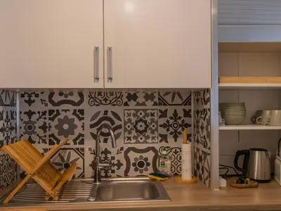Cuisine ou kitchenette dans l'établissement Duplex au coeur de Reims - 2 chambres