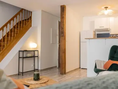 Cuisine ou kitchenette dans l'établissement Duplex au coeur de Reims - 2 chambres