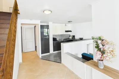 Cuisine ou kitchenette dans l'établissement Le Saint Servais