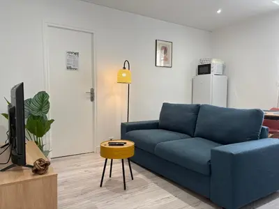 Télévision ou salle de divertissement dans l'établissement Bienvenue Au Margny Nest