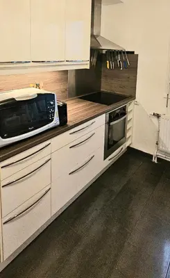 Cuisine ou kitchenette dans l'établissement Reims Center Cathedral View