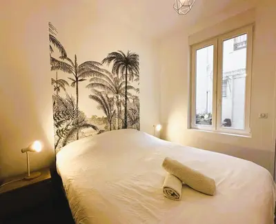 Un ou plusieurs lits dans un hébergement de l'établissement Santiago - 4P - Cosy Appartement