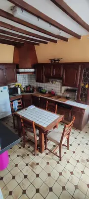 Cuisine ou kitchenette dans l'établissement chambre chez particuier