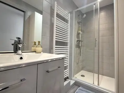 Salle de bains dans l'établissement Dubaï - Élégant logement rémois - 10P