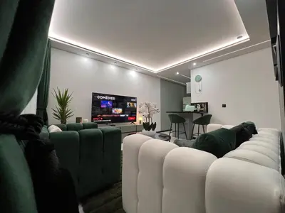 Coin salon dans l'établissement Votre studio exceptionnel à Compiègne