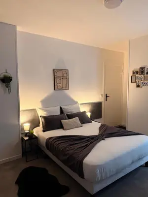 Un ou plusieurs lits dans un hébergement de l'établissement Studio Sena - Disney - Meaux City Center - Paris