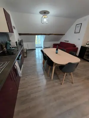 Cuisine ou kitchenette dans l'établissement L'étoile de rocroy