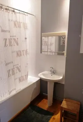 Salle de bains dans l'établissement Le Château d'Ognies