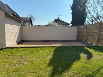 Jardin de l'établissement Maison Cosy, proche Reims, La Nichée
