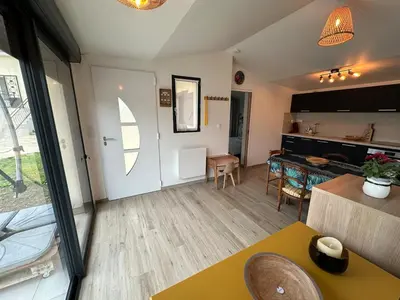Cuisine ou kitchenette dans l'établissement Maisonnette Migahome