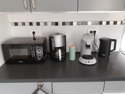 Cuisine ou kitchenette dans l'établissement L'Avre de Roye