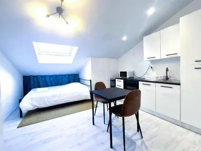 Cuisine ou kitchenette dans l'établissement Astana - Concon confortable & Harmonieux