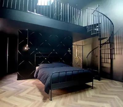 Un ou plusieurs lits dans un hébergement de l'établissement Love Room sexy à Reims