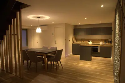 Cuisine ou kitchenette dans l'établissement Le Clos Des Coteaux