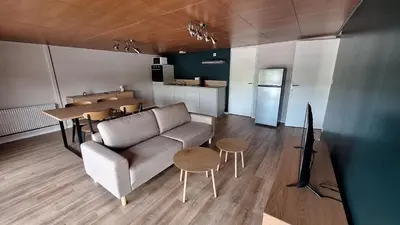 Coin salon dans l'établissement Appartement spacieux tout équipé au coeur de l'avesnois