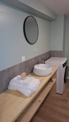 Salle de bains dans l'établissement Appartement spacieux tout équipé au coeur de l'avesnois