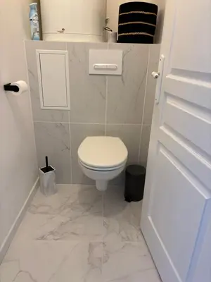 Salle de bains dans l'établissement L instant pétillant