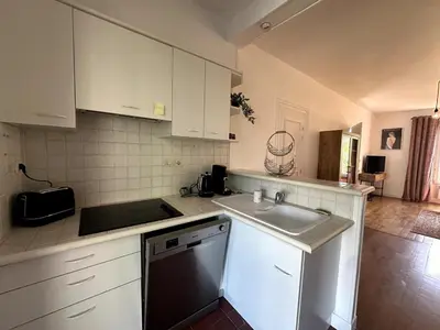 Cuisine ou kitchenette dans l'établissement Le Magellan Coulommiers 77
