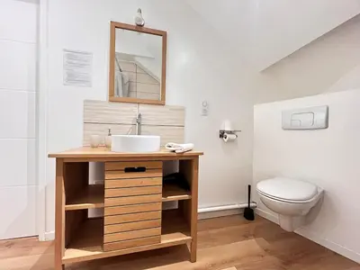 Salle de bains dans l'établissement E - Le loft in Epernay T2 au cœur du centre ville