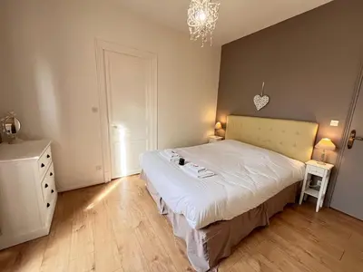 Un ou plusieurs lits dans un hébergement de l'établissement E - La bulle de champagne T3 proche centre-ville