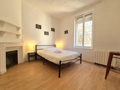 Un ou plusieurs lits dans un hébergement de l'établissement Lìsbonne - Appartement calme et agréable