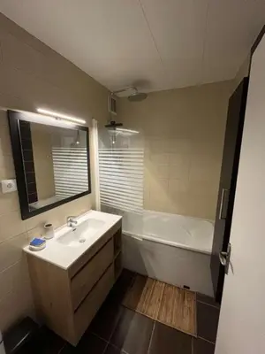 Salle de bains dans l'établissement Appartement spacieux 4 personnes sixième