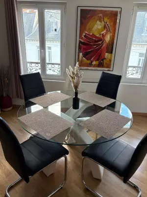 Coin salon dans l'établissement Le Cocon Chalonnais