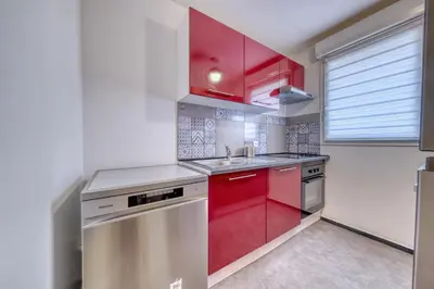 Cuisine ou kitchenette dans l'établissement Chez Lecomte - Parking