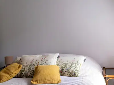 Un ou plusieurs lits dans un hébergement de l'établissement Spacieux duplex design - Reims centre