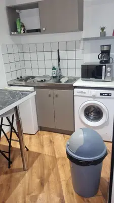 Cuisine ou kitchenette dans l'établissement Maisonnette avec jardin Reims centre