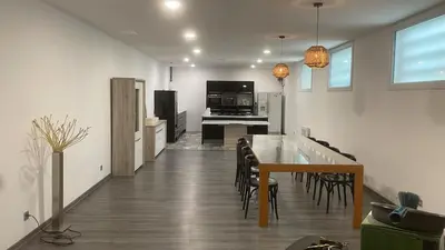 Cuisine ou kitchenette dans l'établissement Appartement dans un cadre bucolique