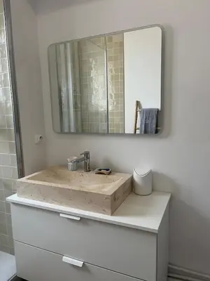 Salle de bains dans l'établissement Appartement de charme au forum