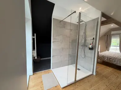 Salle de bains dans l'établissement Catherine Maisonnette