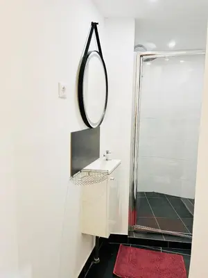 Salle de bains dans l'établissement Élégant studio rénové Confort et tranquillité
