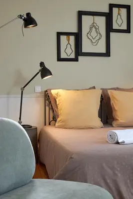 Un ou plusieurs lits dans un hébergement de l'établissement Maison d'hôtes La Chevalée