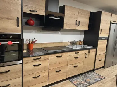 Cuisine ou kitchenette dans l'établissement Vignes au Balcon