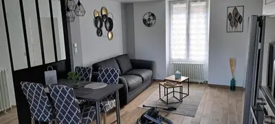 Coin salon dans l'établissement Maison Au 14
