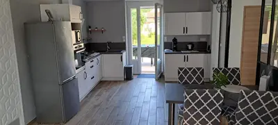 Cuisine ou kitchenette dans l'établissement Maison Au 14
