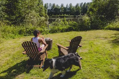 Plan de l'établissement Parcel Tiny House I Richecourt vue Lac