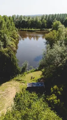 Plan de l'établissement Parcel Tiny House I Richecourt vue Lac