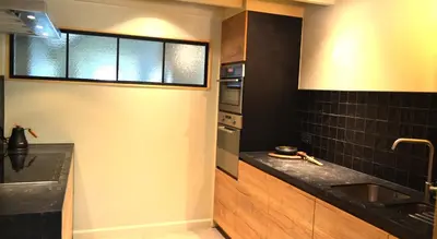 Cuisine ou kitchenette dans l'établissement 10 people Le Coin Perdu