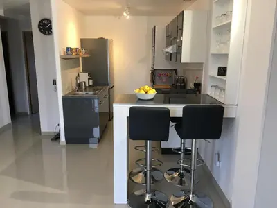 Cuisine ou kitchenette dans l'établissement 3P près de Disney