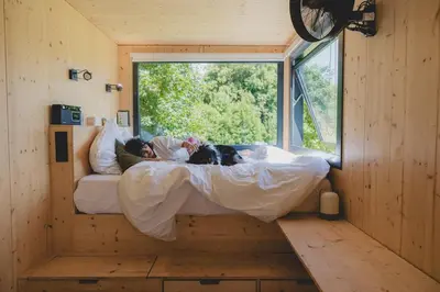 Plan de l'établissement Parcel Tiny House I Richecourt vue Prairie