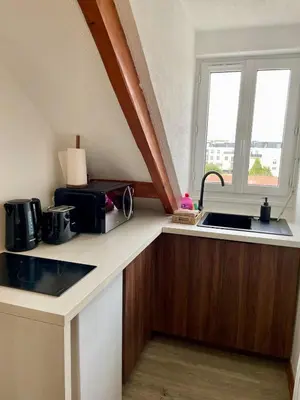 Cuisine ou kitchenette dans l'établissement L'évidence